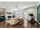 Inviting living room featuring a cozy fireplace, mounted TV, and comfortable, neutral seating at 4125 Barry Pl, Chamblee, GA 30341