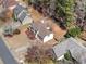 Aerial view of property showcasing the home, yard, and neighborhood at 924 Evian Nw Dr, Kennesaw, GA 30152