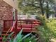 Charming outdoor deck perfect for relaxing and enjoying views of the backyard and mature trees at 5221 La Paloma Sw Dr, Lilburn, GA 30047