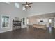 Bright living room with fireplace, hardwood floors, and open layout at 4850 Cool Springs Rd, Winston, GA 30187