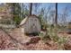 Wooden shed in a wooded backyard at 1497 Mason Mill Ne Rd, Atlanta, GA 30329