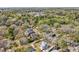 Aerial view of a quiet neighborhood featuring mature trees, manicured lawns and nearby amenities at 3087 Alston Dr, Decatur, GA 30032