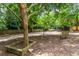 Community dog park with large mature trees and benches at 2479 Peachtree Ne Rd # 104, Atlanta, GA 30305