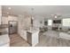 Open-concept living area showcasing a modern kitchen and cozy living room with natural light and contemporary decor at 2960 Fareed St, Douglasville, GA 30135