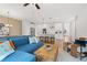 Bright open-concept living space features a kitchen island and comfortable seating areas at 508 Red Terrace, Marietta, GA 30060
