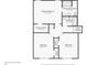 Second floorplan showcases a primary bedroom with bathroom, closet, and two additional bedrooms at 155 Hitchcock Dr, Villa Rica, GA 30180