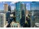 Stunning aerial view of the building, highlighting its location and amenities, including a rooftop pool at 1080 Peachtree Ne St # 1909, Atlanta, GA 30309