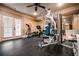 Home gym with lots of windows and door for natural light and fresh air at 268 Hanson Way, Marietta, GA 30064