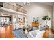 Bright, open living room with hardwood floors, high ceilings, and elegant decor at 268 Hanson Way, Marietta, GA 30064
