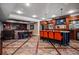 Entertainers dream with a full wet bar adjacent to seating in open basement area at 268 Hanson Way, Marietta, GA 30064