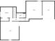 Upstairs floorplan illustrating room layouts and including attic space at 129 Elite Way, Mcdonough, GA 30252