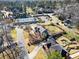 Aerial view of the property with a detailed shot of the backyard at 931 New Bedford, Marietta, GA 30068