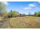 Backyard with a sprawling lawn and trees, providing a vast space for recreation and relaxation at 931 New Bedford, Marietta, GA 30068