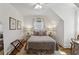 Serene bedroom with hardwood floors, large mirror, and cozy decor at 435 Collier Nw Rd, Atlanta, GA 30309