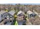 Aerial view of the property showcasing its prime location among mature trees and attractive homes at 2108 Main Nw St, Atlanta, GA 30318