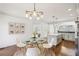 Dining area with view into the kitchen area at 2108 Main Nw St, Atlanta, GA 30318