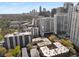 Beautiful aerial view of the cityscape shows the property's proximity to local amenities at 244 13Th Ne St # 302, Atlanta, GA 30309