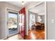 Welcoming foyer with a bright red front door at 6784 Tilton Ln, Peachtree Corners, GA 30360