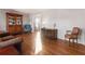 Bright living room with hardwood floors and charming furniture at 6784 Tilton Ln, Peachtree Corners, GA 30360