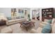 Cozy living room with neutral furniture, plush carpet, and ample natural light at 1522 Wood Valley Dr, Marietta, GA 30066