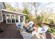 Inviting deck with outdoor seating, overlooking a lush backyard perfect for relaxing and entertaining at 3605 Wood Valley Ne Ct, Brookhaven, GA 30319
