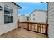 Exterior view of private wooden deck perfect for outdoor relaxation at 1273 Harvest Park Ln, Suwanee, GA 30024