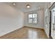 Cozy dining room features hardwood floors and a sliding glass door to the deck at 1273 Harvest Park Ln, Suwanee, GA 30024