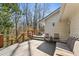 Outdoor deck featuring a sitting area and wooded views at 2173 Lebaron Ne Dr, Atlanta, GA 30345