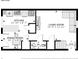 Layout of the main floor, featuring the kitchen, living room, dining room, foyer, and toilet room at 3077 Colonial Way # F, Atlanta, GA 30341