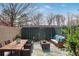Cozy outdoor patio with stylish wicker furniture set, perfect for entertaining or relaxing in the fresh air at 3077 Colonial Way # F, Atlanta, GA 30341