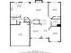 Downstairs floorplan featuring living room, dining room, kitchen, and garage at 3815 Pleasant Woods Dr, Cumming, GA 30028