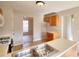 Functional kitchen featuring wood cabinets and tile flooring at 4751 Lorient Ct, Snellville, GA 30039