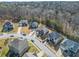 Neighborhood aerial view with well manicured lawns and mature trees at 4826 Ralin Ct, Atlanta, GA 30331