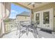 Covered patio showing table and chairs with view of the backyard at 4826 Ralin Ct, Atlanta, GA 30331