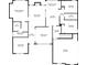 Detailed floor plan showcasing the layout of the home with dimensions and room names at 1620 Rising Mist Ln, Cumming, GA 30041