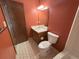 Small bathroom featuring a vanity, toilet and shower-tub combo at 2917 High Brook Se Way, Conyers, GA 30094