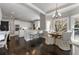 Spacious kitchen and breakfast nook with a large window and white cabinetry at 700 Clubside Dr, Roswell, GA 30076