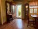 Inviting foyer with hardwood floors, antique furnishings, and a view of the front door and exterior at 712 Copper Trace Way, Woodstock, GA 30189