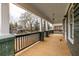 Wide porch featuring wood flooring and classic architectural details at 973 Parsons Sw St, Atlanta, GA 30314