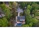 Aerial view of a home surrounded by lush trees and greenery at 2672 Langland Ne Ct, Atlanta, GA 30345
