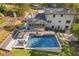 Beautiful backyard with a swimming pool and spa at 2672 Langland Ne Ct, Atlanta, GA 30345