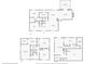 Comprehensive floor plan showing the layout of floor 1, floor 2, and the basement, with room dimensions at 2672 Langland Ne Ct, Atlanta, GA 30345