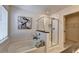Relaxing bathroom with a soaking tub, a glass shower, and ample natural light at 2698 Ne Almand Ln, Conyers, GA 30013