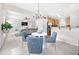 Bright dining area connects to a cozy living room and kitchen for convenient everyday living at 3660 Lake Pass Ln, Suwanee, GA 30024
