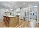 Bright, modern kitchen with stainless steel appliances, large island, and pendant lighting at 2171 James Aly, Atlanta, GA 30345