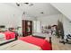 Bedroom featuring two twin beds, carpet flooring, and an exercise machine at 4224 Dogwood Bend Park, Duluth, GA 30096