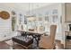 Bright dining area featuring a large window and stylish chandelier at 4224 Dogwood Bend Park, Duluth, GA 30096