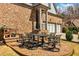 Backyard patio with outdoor seating and a well-maintained lawn at 4224 Dogwood Bend Park, Duluth, GA 30096