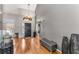 Spacious foyer featuring hardwood floors, high ceilings and decorative accents with an open view at 500 Huntgate Rd, Woodstock, GA 30189