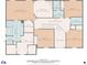 Detailed second-floor layout with bedrooms, Primary bath, walk-in closets, and a convenient laundry area at 4001 Oak Field Dr, Loganville, GA 30052